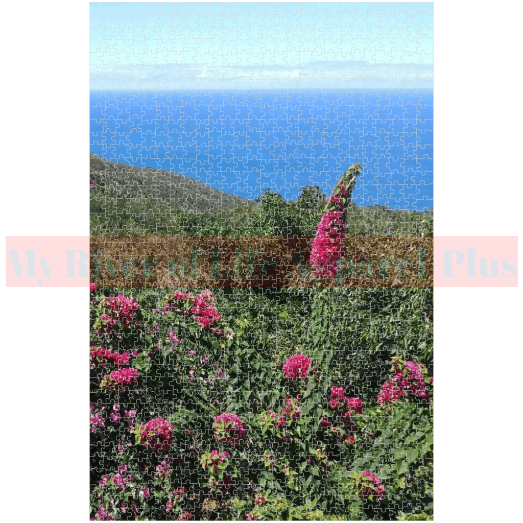 "Flowers & The Ocean" Puzzle (676 or 1014 pc)
