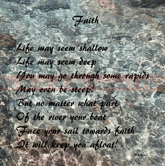 "Faith" Picture/Poster My River of Life Apparel-Plus